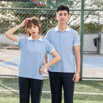 Junior high school students class uniforms high school uniforms loose short-sleeved trousers summer sportswear middle school students pearl cotton breathable suit