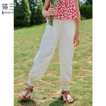 Girl Anti-mosquito Pants Slim Fit Summer 2022 New Child Clothing Casual Pants Children Sunscreen Long Pants Big Boy Light Cage Pants