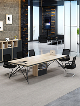 Conference Table Nordic Industrial Wind Small Splicing Improvised Long Table Brief Modern 6 Peoples Training Table Office Furniture