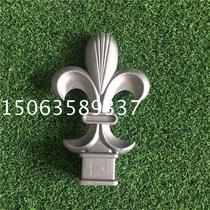 Fujian Shishi gate accessories Aluminum spear head gun tip red tassel gun head Cast iron decorative fence handicraft accessories