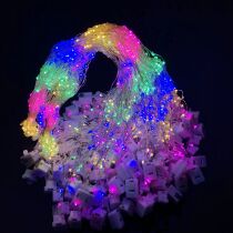 led high brightness electronic lamp luminous rabbit ear hair stirrup with cat ears flower ring accessories 10 lamp headlights beads luminous lamp string