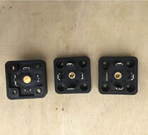 Solenoid valve socket pin connector Junction box Square base 4 inserts 4 holes