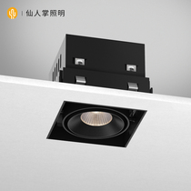 Cactus lighting square borderless LED high power spotlight embedded in Dart lamp bedroom clothing store grille lamp