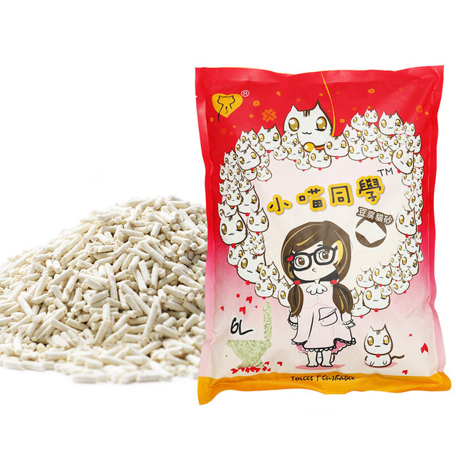 Dust-free cat litter deodorant tofu 6L small pet cat meow students lovecat love the flavor of green tea activated charcoal sand Dust-free cat litter deodorant tofu 6L small pet cat meow students lovecat love the flavor of green tea activated charcoal sand