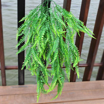 Simulation green plant decoration wall hanging wedding background wall decoration green plants hanging flowers and rattan green leaves