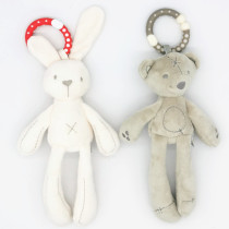 baby stroller hanging pendant small bear bunny wind bells bed hanging bell baby soothing doll early to teach puzzle toy