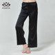 Mansfield ລະດູໃບໄມ້ປົ່ງໃໝ່ ແລະລະດູຮ້ອນຂອງຜູ້ຍິງທີ່ມີນ້ຳໜັກໜາໜັກໜ່ວງ mulberry silk home pants trousers large size silhouette pajamas silk.