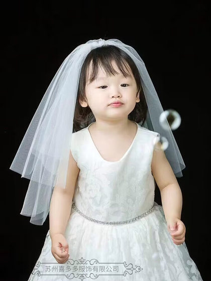 어린이의 베일 신부 헤어 액세서리 꽃 소녀 결혼 생일 머리 액세서리 공주 치마 액세서리 푹신한 짧은 단순한 소녀 어린이의 베일 신부 헤어 액세서리 꽃 소녀 결혼 생일 머리 액세서리 공주 치마 액세서리 푹신한 짧은 단순한 소녀
