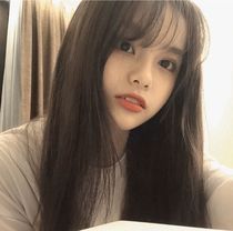 Wig female hair natural full head cover net red air bangs lifelike long straight hair natural new hair set long hair