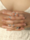 Closense {maruko} 디자이너의 Sunstone 반지 실버 Simple Summer Gugy 6 Size Ring Ring Closense {maruko} 디자이너의 Sunstone 반지 실버 Simple Summer Gugy 6 Size Ring Ring
