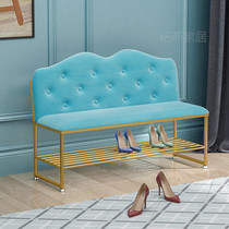 Nordic lazy backrest sofa stool Denmark shoe changing stool multifunctional bed end stool living room leisure backrest sofa stool