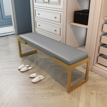 Nordic Denmark light luxury shoe stool home wear shoe stool iron clothing store clothes room stool cloakroom change shoe stool