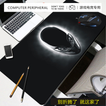 Oversized black tide mouse pad thickened gaming game computer office writing desk pad Mouse keyboard pad