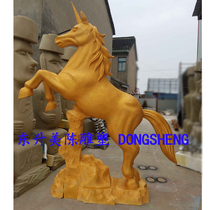 White Pegasus unicorn foam sculpture custom European Crown Roman column carved wedding wedding background hot sale