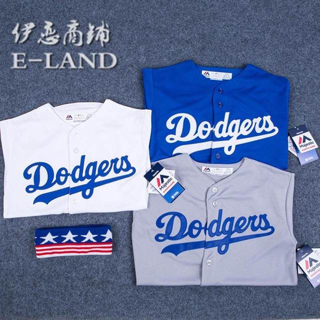 ເຄື່ອງແບບເບສບານ Dodgers ເຄື່ອງນຸ່ງເຕັ້ນຕາມຖະຫນົນເດັກນ້ອຍເຄື່ອງນຸ່ງຫົ່ມພໍ່ແມ່ແລະເດັກນ້ອຍເຄື່ອງນຸ່ງກິລາຄູ່ເສື້ອຍືດແຂນສັ້ນ