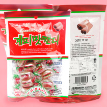 South Korea imported candy snacks cinnamon flavored sugar 100g * 4 bags of cinnamon oil sugar cinnamon old-fashioned hard candy