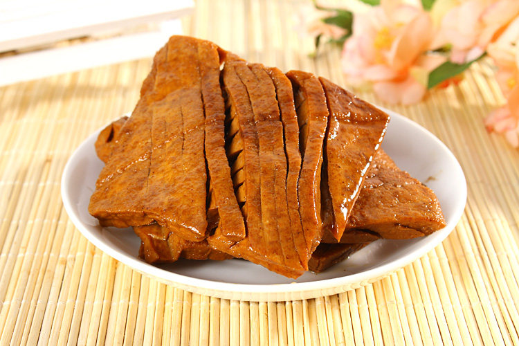 安徽特产 三河风味一人巷茶干传统工艺手工制作五香兰花干335g/袋