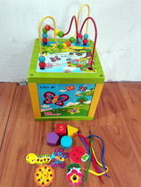 Clearance defects Mead Johnson gifts childrens puzzle treasure chest wooden toys over 3 years old baby