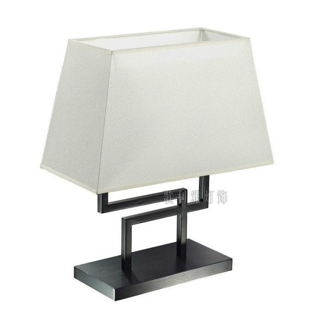 现代新中式书房卧室牀头台灯会所客房别墅装饰台灯样板间软装灯具