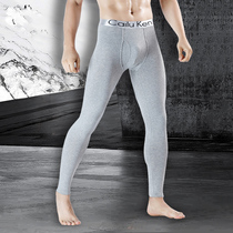 Pure cotton warm pants male body elastic close-fitting mens autumn pants 2021 new cotton quality student lining pants line pants single piece