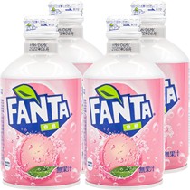 Spot Japan Imports Coca-Cola Carbonated Drinks FANTA Finda White Peach Taste Soda Aluminum Bottled 300ml