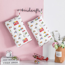 Childrens pillow cotton kindergarten small pillow can be machine washed baby pillow core baby pillowcase breathable water wash pillow core