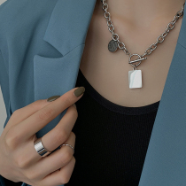 2020 new light luxury niche necklace female hip-hop simple Joker ins cold wind sweater chain subnet red tide