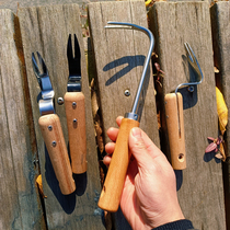 Hook grass root tool pulling grass weeding root root gardening garden home outdoor stainless steel thickening