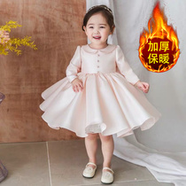 Korean princess dress girl foreign child dress host piano performance dress flower girl wedding girl dress