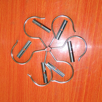 Spot adhesive hook iron hook question mark metal hook cloth sample adhesive hook 100 bags textile fabric hanging card accessories