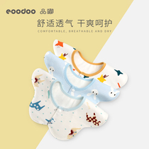 eoodoo baby bib saliva towel pure cotton newborn anti-vomiting milk baby bib 360 degrees 3 summer thin models