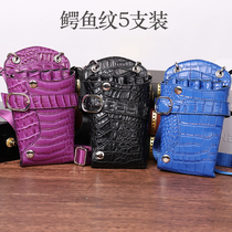 Crocodile pattern hairdresser scissors bag Hair stylist waist bag Satchel bag Tool bag Pet groomer scissors bag Comb bag