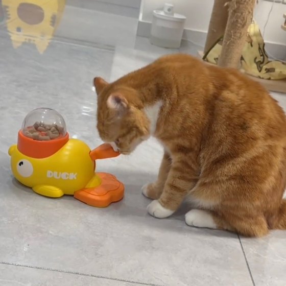 Little yellow duck freeze-dried launch cat toy pet puzzle food leaking device dog slow food anti-tamper home training device
Little yellow duck freeze-dried launch cat toy pet puzzle food leaking device dog slow food anti-tamper home training device