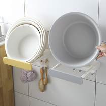 Washbasin storage rack free of punching wall-mounted washroom Bathroom Washbasin Shelf Kitchen wall Vegetable Basin Rack