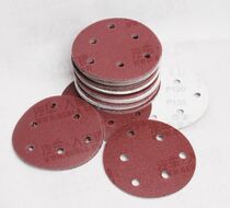 5 inch 6 hole 125mm grinding machine dry abrasive paper sandskin pneumatic brushed sandpaper sheet disc sheet metal sandpaper