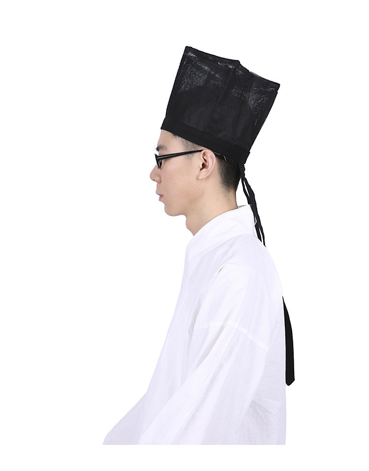 重回汉唐 原创品牌汉服实体店 帽子东坡巾网纱头饰手工制作