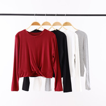 Big Code Dance Suit Knotted Body Suit Modern Jazz Latin Ballet dance practice Costume Yoga Costume