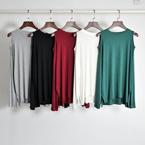 Modern dance jazz dance practice Womens new open-shoulder long sleeve dance outfit Loose Modale Yoga Coat