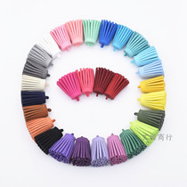 DIY handmade jewelry accessories 30*13mm Korean suede color tassel keychain clothing accessories pendant