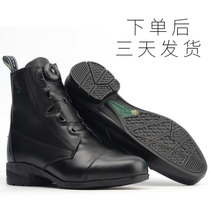 Equestrian can regulate cowhide short boots knights equipped with men and women to train short boots for adult riding boots