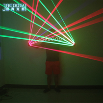 Customized seven-color laser gloves shake sound artifact sci-fi props bar nightclub luminous fluorescent glasses tide