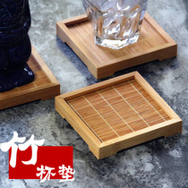 Copper Cup Wood Mat Cocktail glass Mat Bamboo Cup Mat TIKI Cup cushion Tea disc Mat Wine Cup Mat water filter Cup cushion