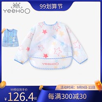 English childrens gown clothes baby food clothes waterproof anti-dirty Velcro anti-dressing 10097032 10097033