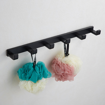 Germany Nordic black 304 stainless steel coat hook hook Hook row hook door rear bathroom toilet hardware