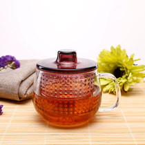 Kinto one-piece glass filter teapot tea cup heat-resistant dual-use tea maker flowers red tea set Sun Lisheng Tongan