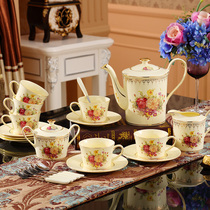 Bone porcelain European coffee set set luxury high-end household set ceramic coffee cup English coffee tea set set