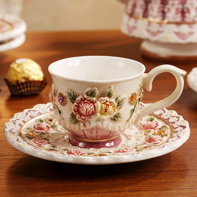European rural ceramic coffee tea set English afternoon tea tea tea cups of coffee cup set the teapot
