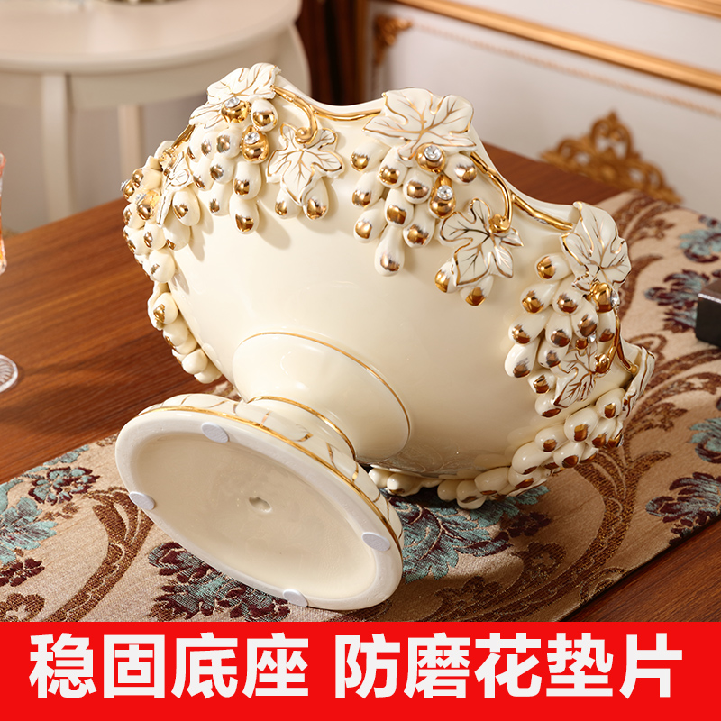 Gold key-2 luxury European - style compote creative modern ceramic fruit bowl sitting room home furnishing articles home decoration tea table