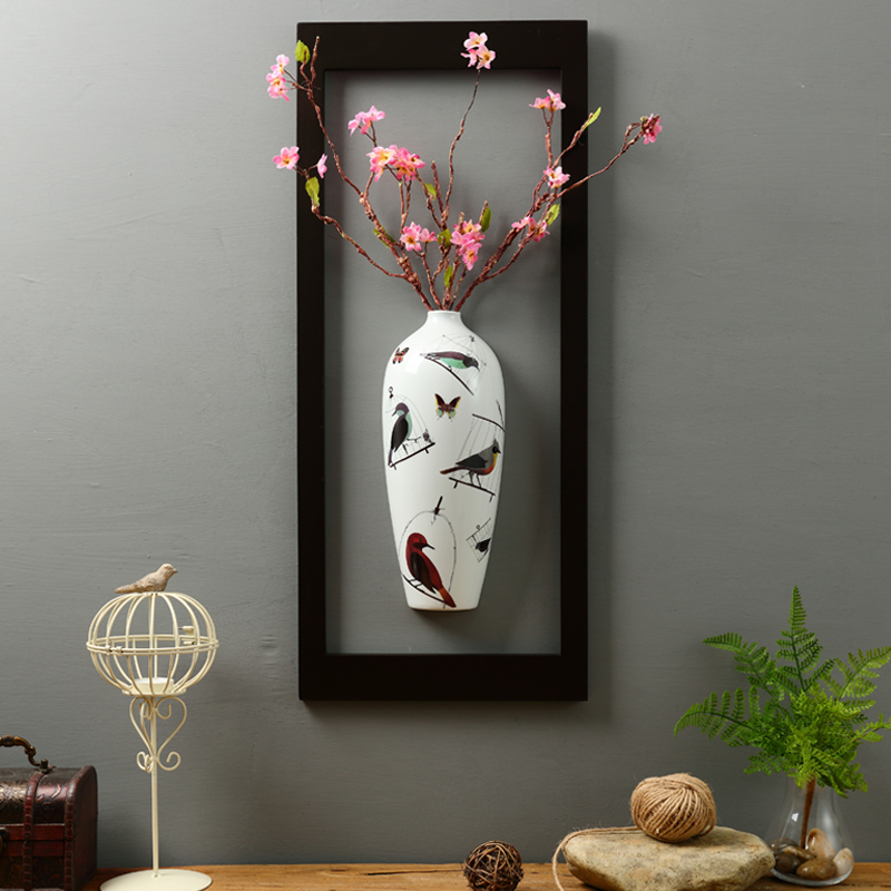 New Chinese style household decorations hanging creative sitting room, dining - room metope room corridor wall act the role of ceramic vases, furnishing articles