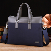 Paul Men Handbag Business Cross Section 13 Inch Computer Youth Single Shoulder Bag Oxford Canvas Backpack Briefcase Man